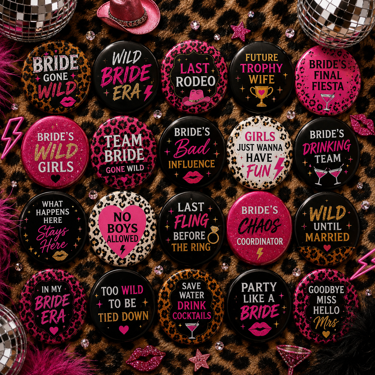 The Bridal shower pins